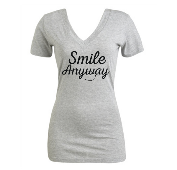 Smile Anyway V-neck